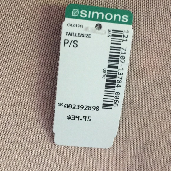 TWIK (SIMONS): Pale rose knit shirt with open back - Picture 6 of 8